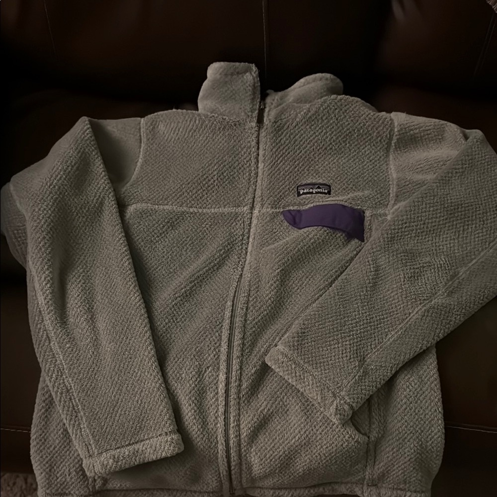 Patagonia Re-Tool Gray Zip Fleece Jacket